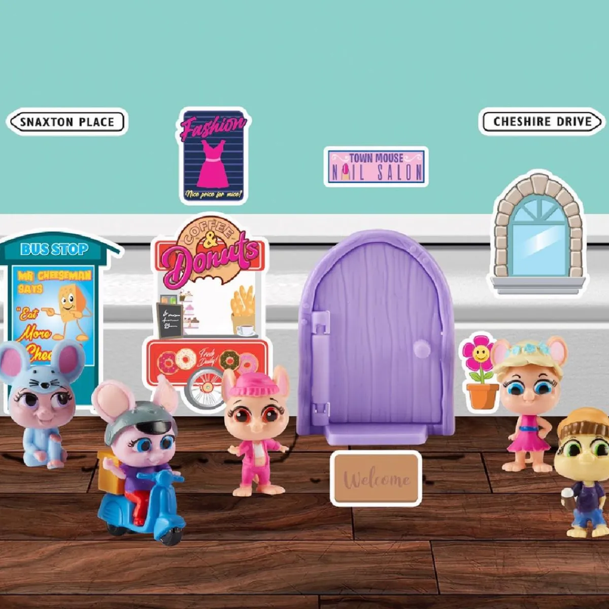 BANDAI Coleccionables Y Mini Mundos*Pack 5 Mouse in the House (Varios modelos)