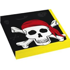 TOYS "R" US Artículos De Fiesta Y Regalos*Pack 20 servilletas de papel - Calavera Pirata