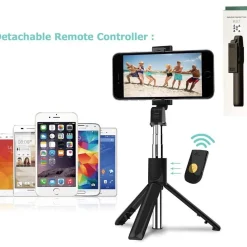 KLACK EUROPE Figuras De Acción*Palo selfie Bluetooth con mando a distancia