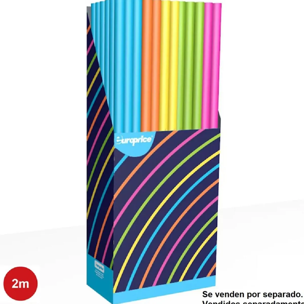 EUROPRICE Artículos De Fiesta Y Regalos*Papel de regalo Neon