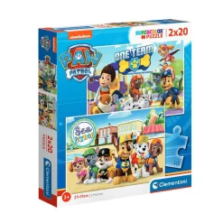 CLEMENTONI Juegos Y Puzzles*Patrulla Canina - Pack puzzles 2x20 piezas