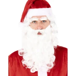 Funidelia Disfraces|Halloween*Peluca con barba de Papá Noel