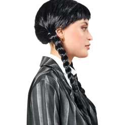 RUBIE'S Disfraces|Halloween*Peluca con trenzas y flequillo