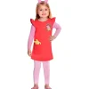PEPPA PIG Disfraces|Halloween*- Disfraz infantil Cerdo Animado con Vestido Rojo S ㅤ