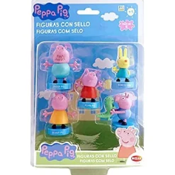 BIZAK Coleccionables Y Mini Mundos*Peppa Pig - Pack 5 sellos