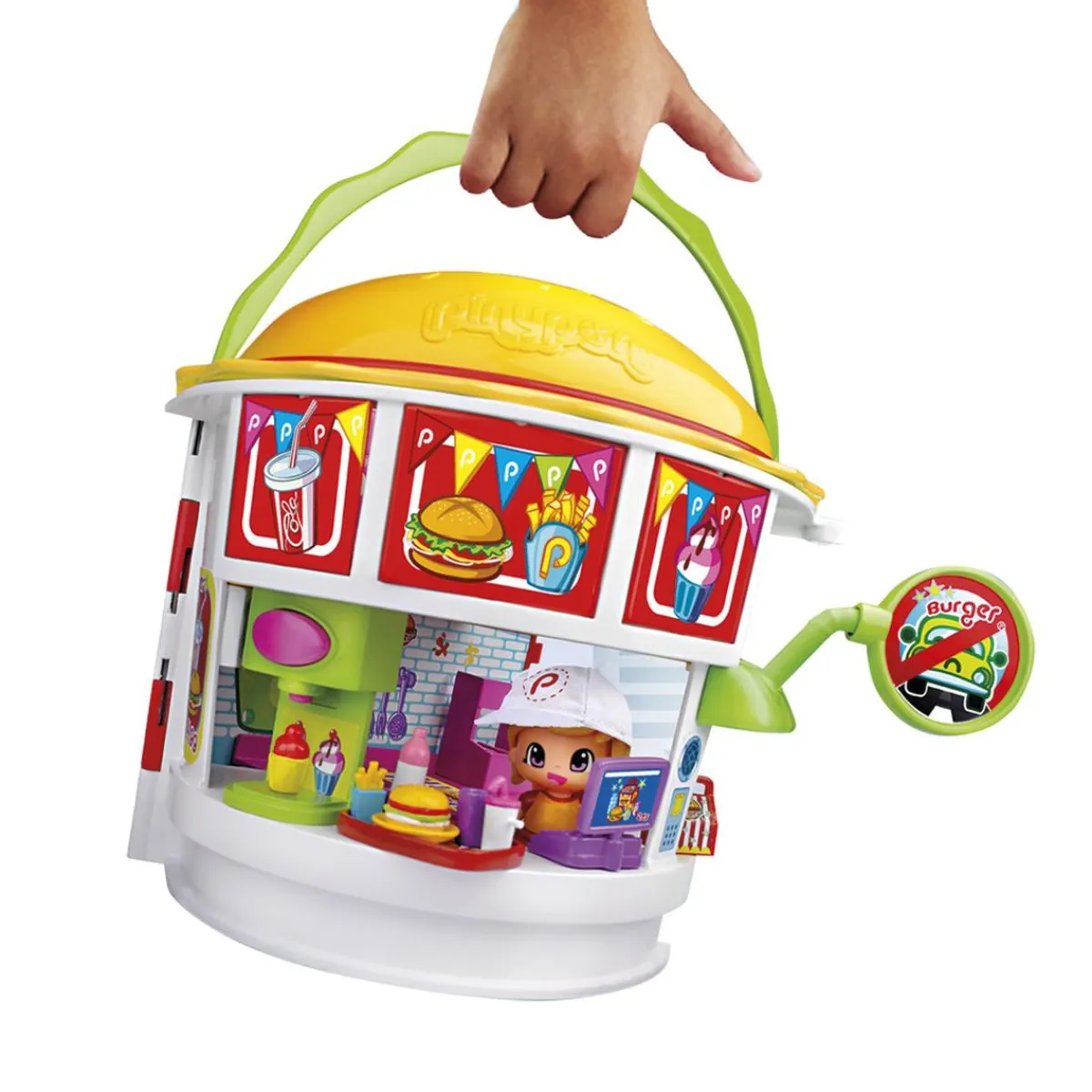 FAMOSA Coleccionables Y Mini Mundos*Pinypon - Burguer con Coche