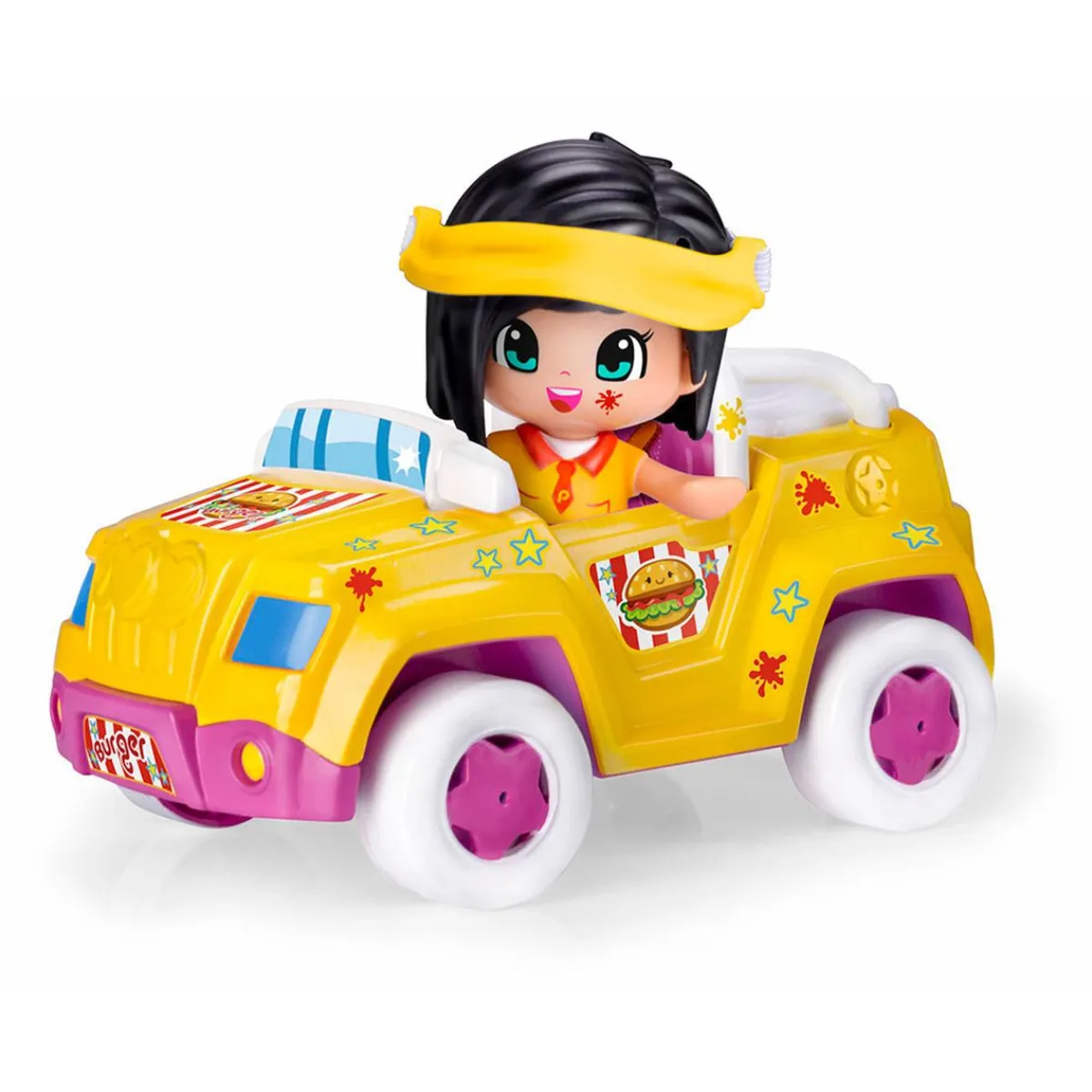 FAMOSA Coleccionables Y Mini Mundos*Pinypon - Burguer con Coche