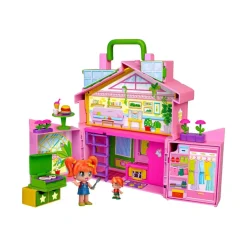 PINYPON Coleccionables Y Mini Mundos*- Casa rosa maletín