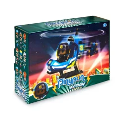 PINYPON Coleccionables Y Mini Mundos*- Mini helicóptero de policía Action