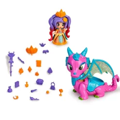 FAMOSA Coleccionables Y Mini Mundos*Pinypon - Reina y Dragón - Figuras Queens Dragon