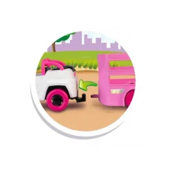 PINYPON Coleccionables Y Mini Mundos*- Remolque y caballo con mini muñeca y accesorios Pop&Swap