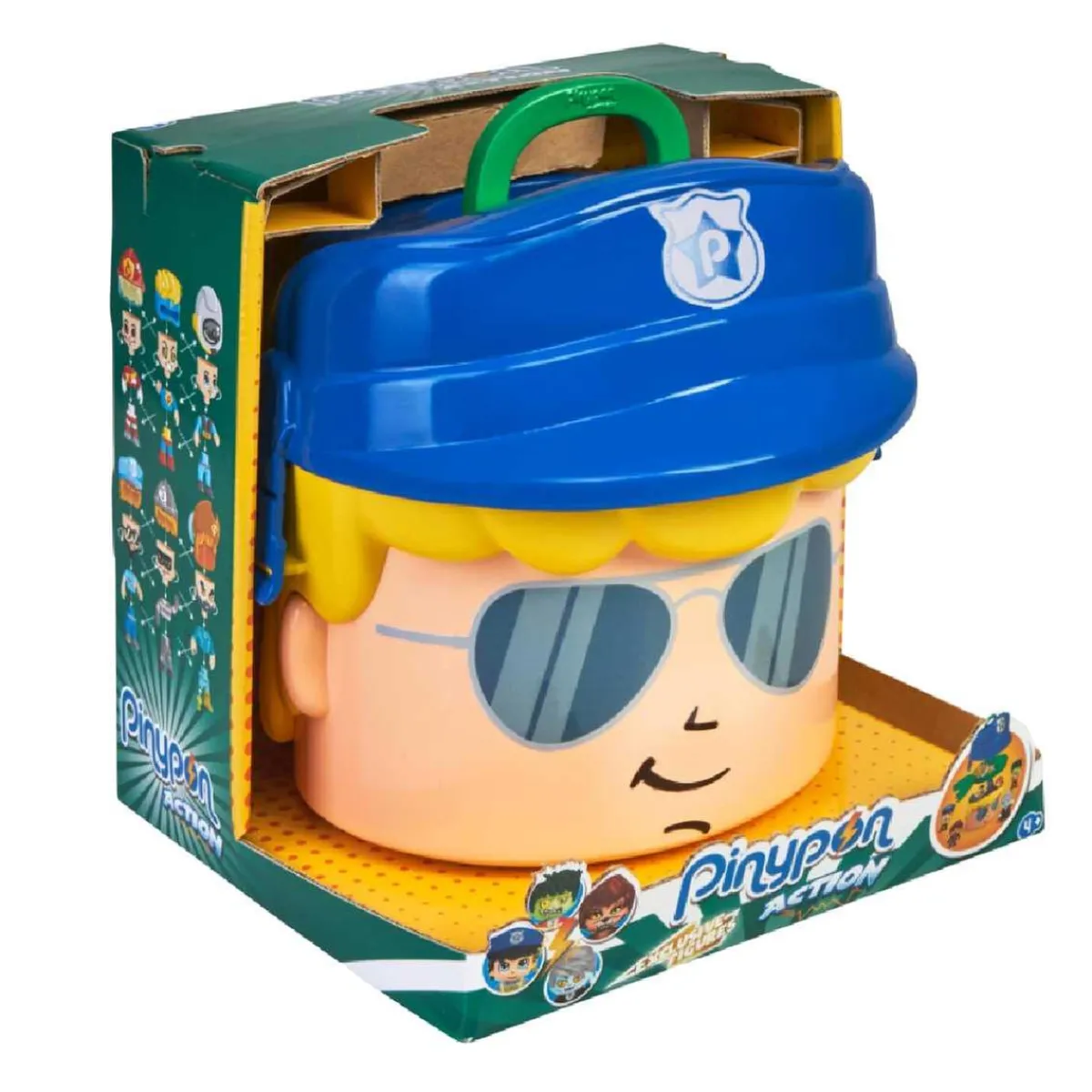 PINYPON Coleccionables Y Mini Mundos*Action - Contenedor policía y monstruos