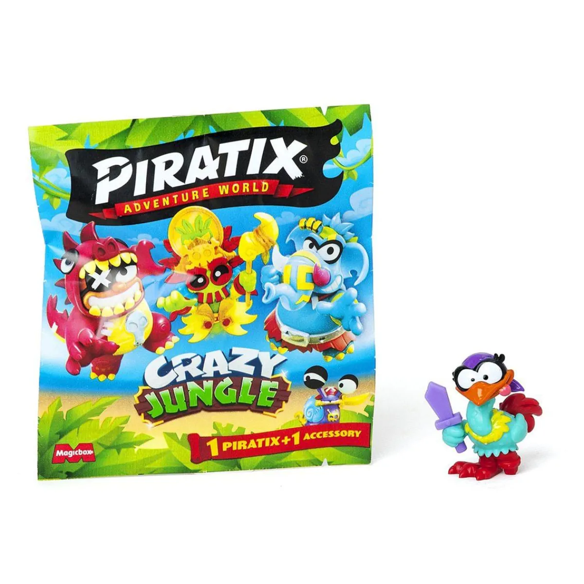 PIRATIX Figuras De Acción*Crazy Jungle - Sobre con figura sorpresa