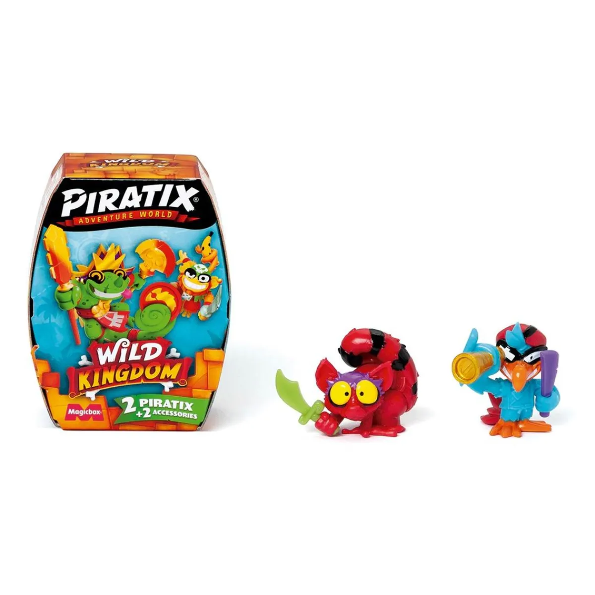 40 SETTIMANE Figuras De Acción*Piratix Wild Kingdom - Pack 2 figuras sorpresa