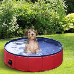 PawHut Coleccionables Y Mini Mundos*Piscina plegable para mascotas 80 cm