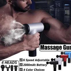 KLACK EUROPE Figuras De Acción*Pistola de masaje Gris