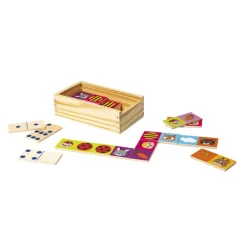 WOODNPLAY Juegos Y Puzzles*Play - Dominos de doble cara ㅤ