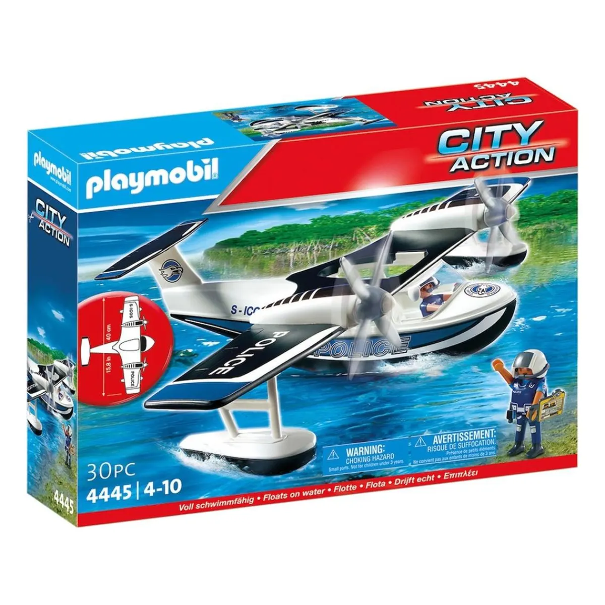 PLAYMOBIL Juguetes De Construcción*- Hidroavión de Rescate City Action ㅤ