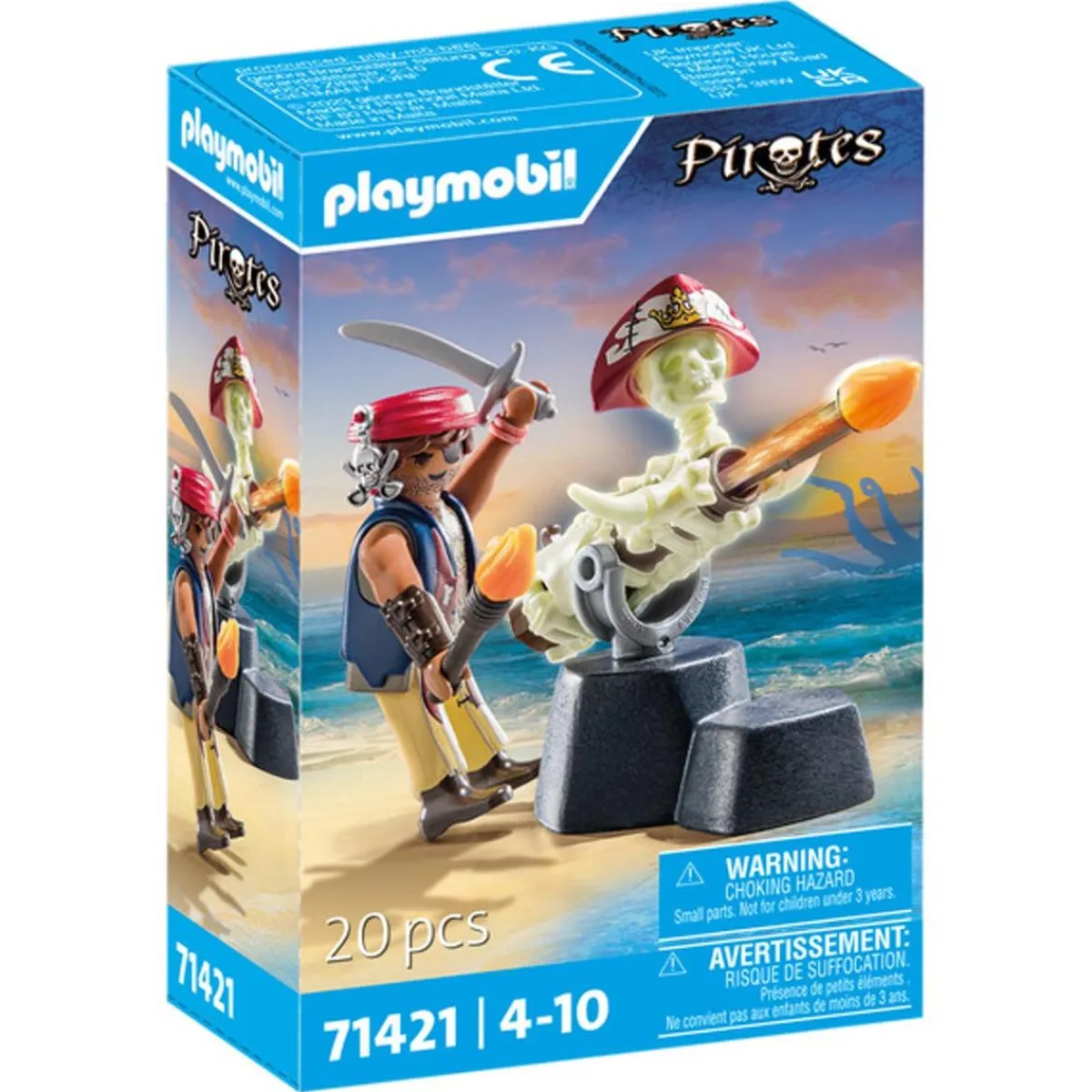 PLAYMOBIL Juguetes De Construcción*- Juguete Artillero de Piratas ㅤ
