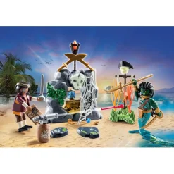 PLAYMOBIL Juguetes De Construcción*- Juguete Caza del Tesoro Pirata ㅤ