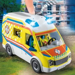 PLAYMOBIL Juguetes De Construcción*- City Life Ambulancia con luz y sonido ㅤ