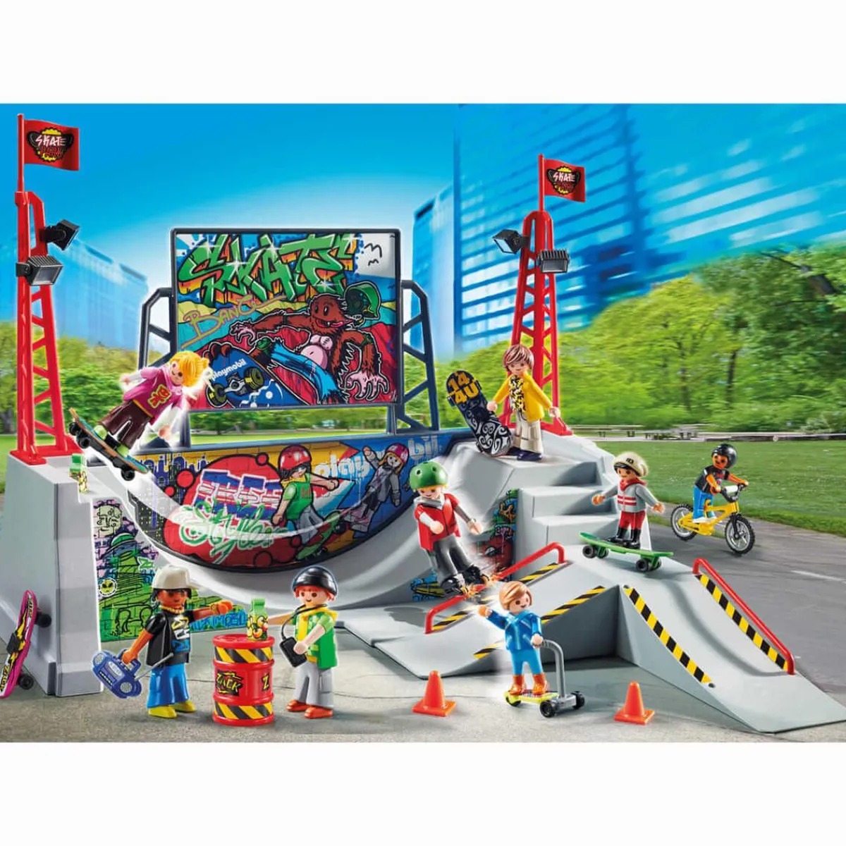 PLAYMOBIL Juguetes De Construcción*- Skate Park 70168