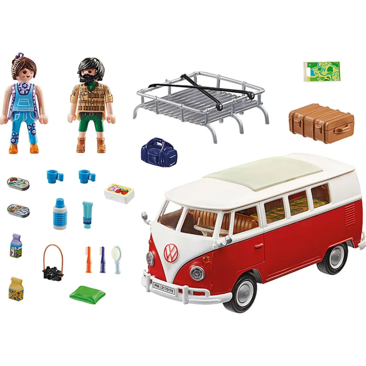 PLAYMOBIL Juguetes De Construcción*- Volkswagen T1 Camping Bus - 70176