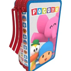 C Y P BRANDS Material Escolar*Pocoyo - Plumier unisex 3 pisos con material escolar Pocoyo