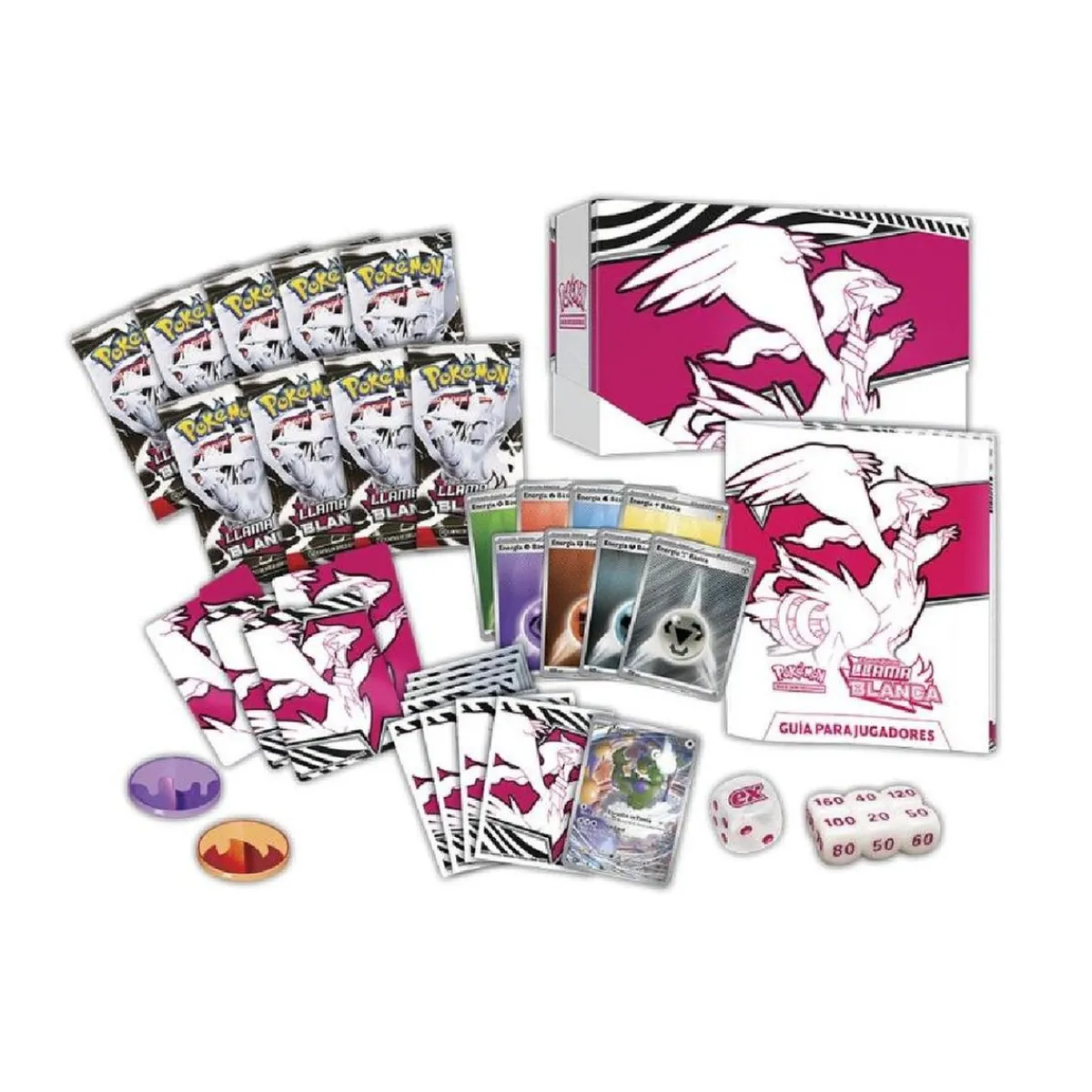 BANDAI Juegos Y Puzzles|Friki Zone*Pokémon - Caja de Entrenador Élite - Escarlata y Púrpura: Llama Blanca (Español)