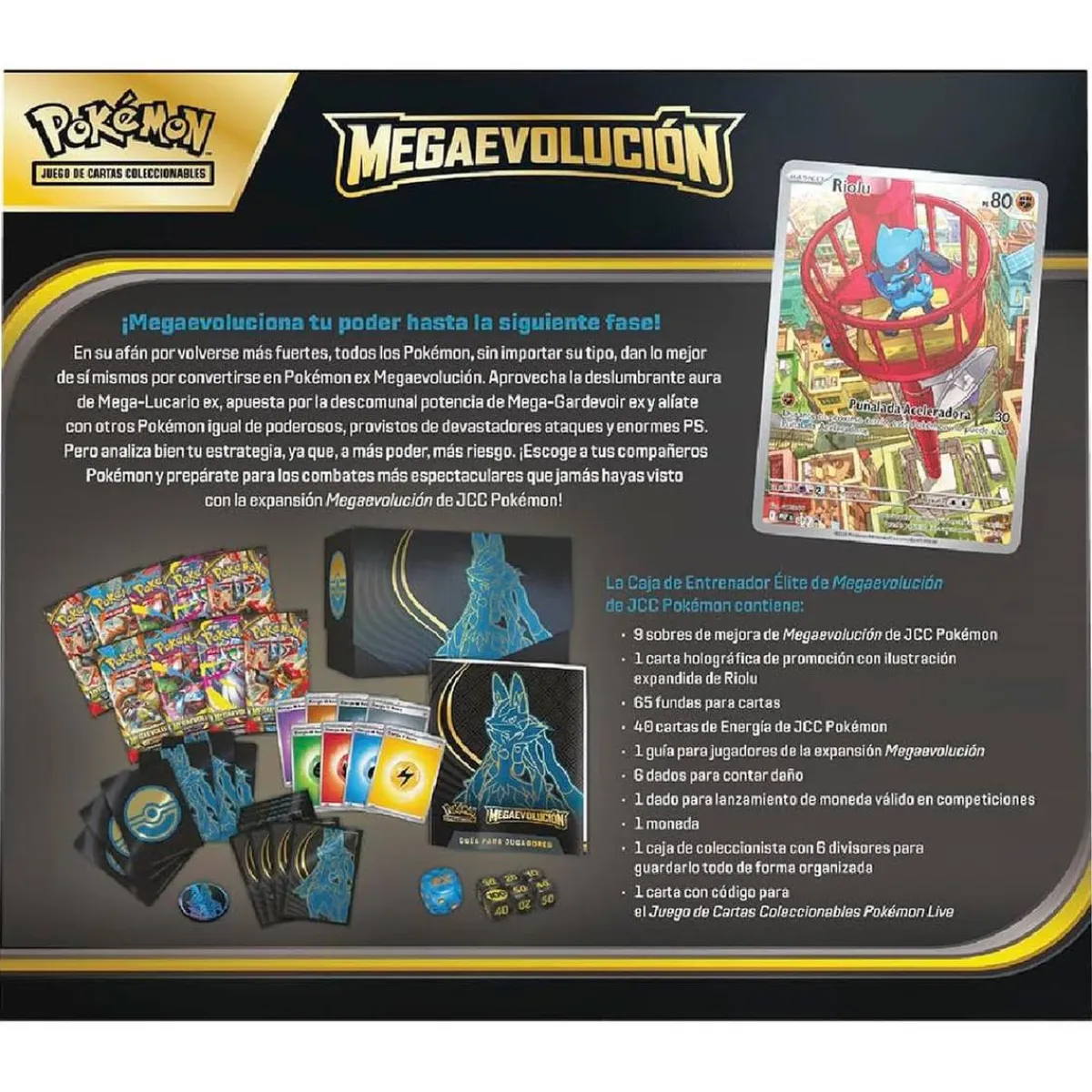 BANDAI Juegos Y Puzzles|Friki Zone*Pokémon - Caja de Entrenador Élite Mega Evolución en español (Varios modelos)