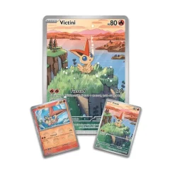 BANDAI Juegos Y Puzzles|Friki Zone*Pokémon - Colección Ilustración Victini - Fulgor Negro y Llama Blanca (español)