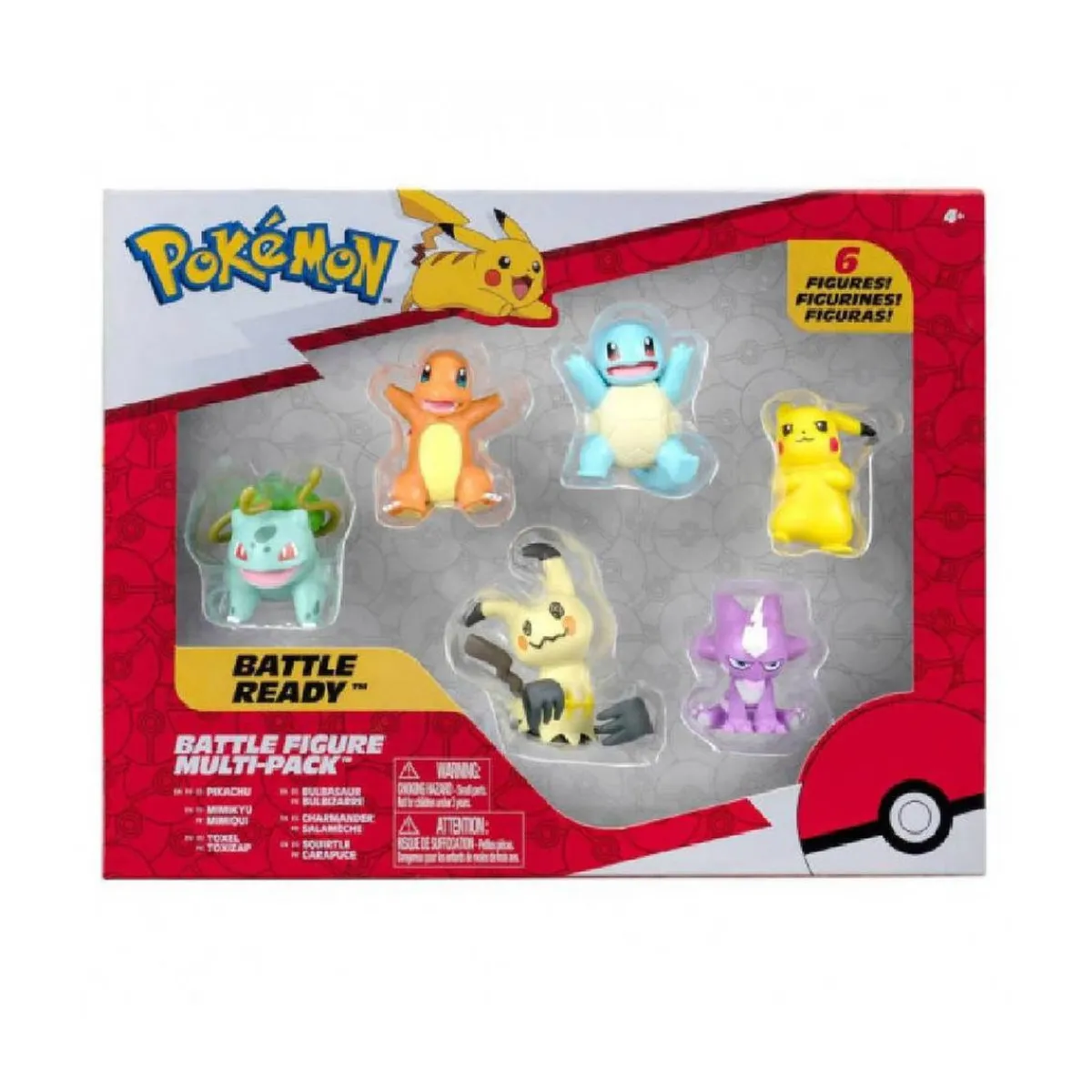 BIZAK Figuras De Acción*Pokémon - Pack 6 figuras