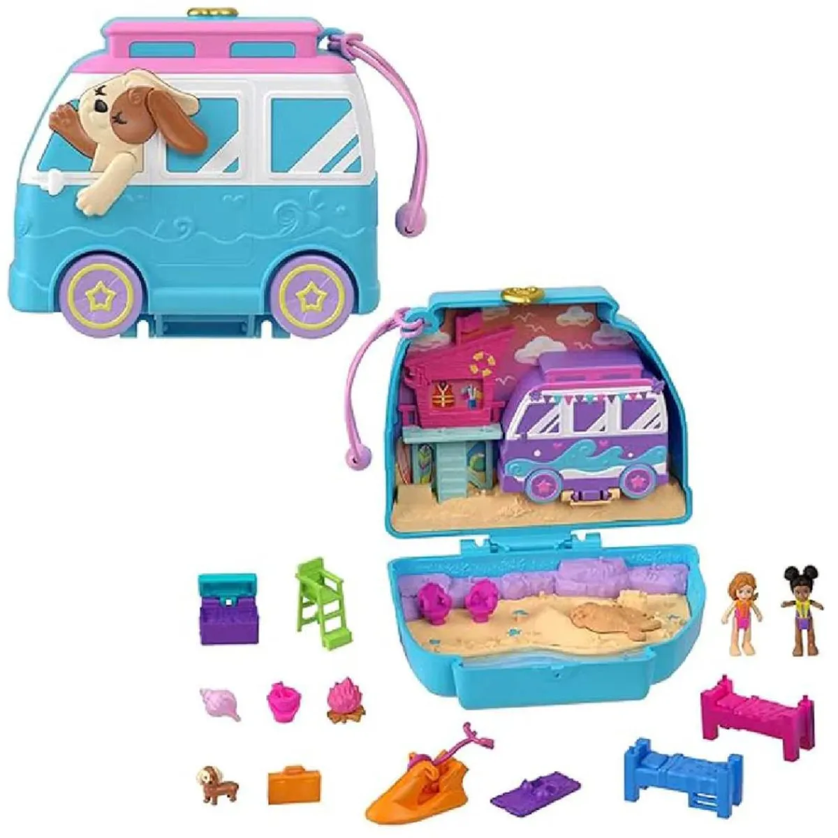 MATTEL Coleccionables Y Mini Mundos*Polly Pocket - Playset con 2 muñecas y accesorios (varios modelos)