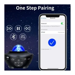 KLACK EUROPE Figuras De Acción*Proyector de estrellas con altavoz y bluetooth