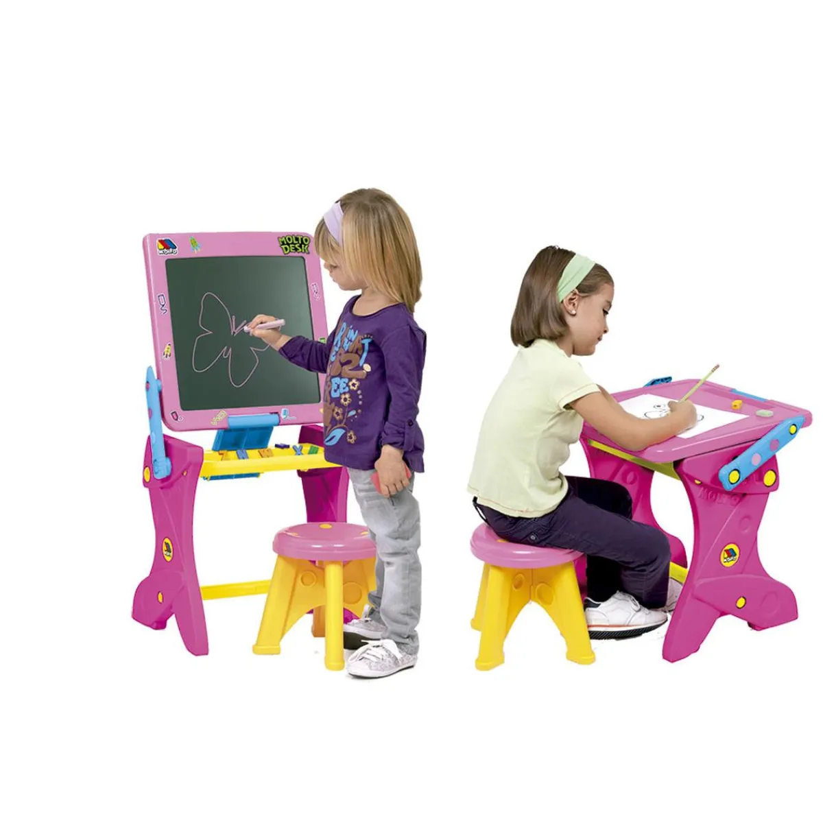 MOLTO Steam|Arte Y Manualidades*Pupitre Pizarra con Taburete (varios colores)