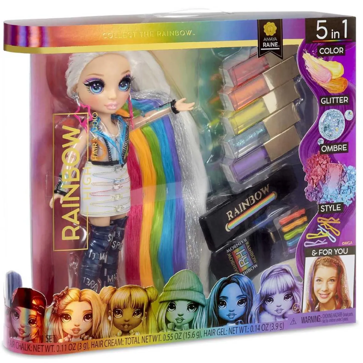 RAINBOW HIGH Coleccionables Y Mini Mundos*- Muñeca Hair Studio