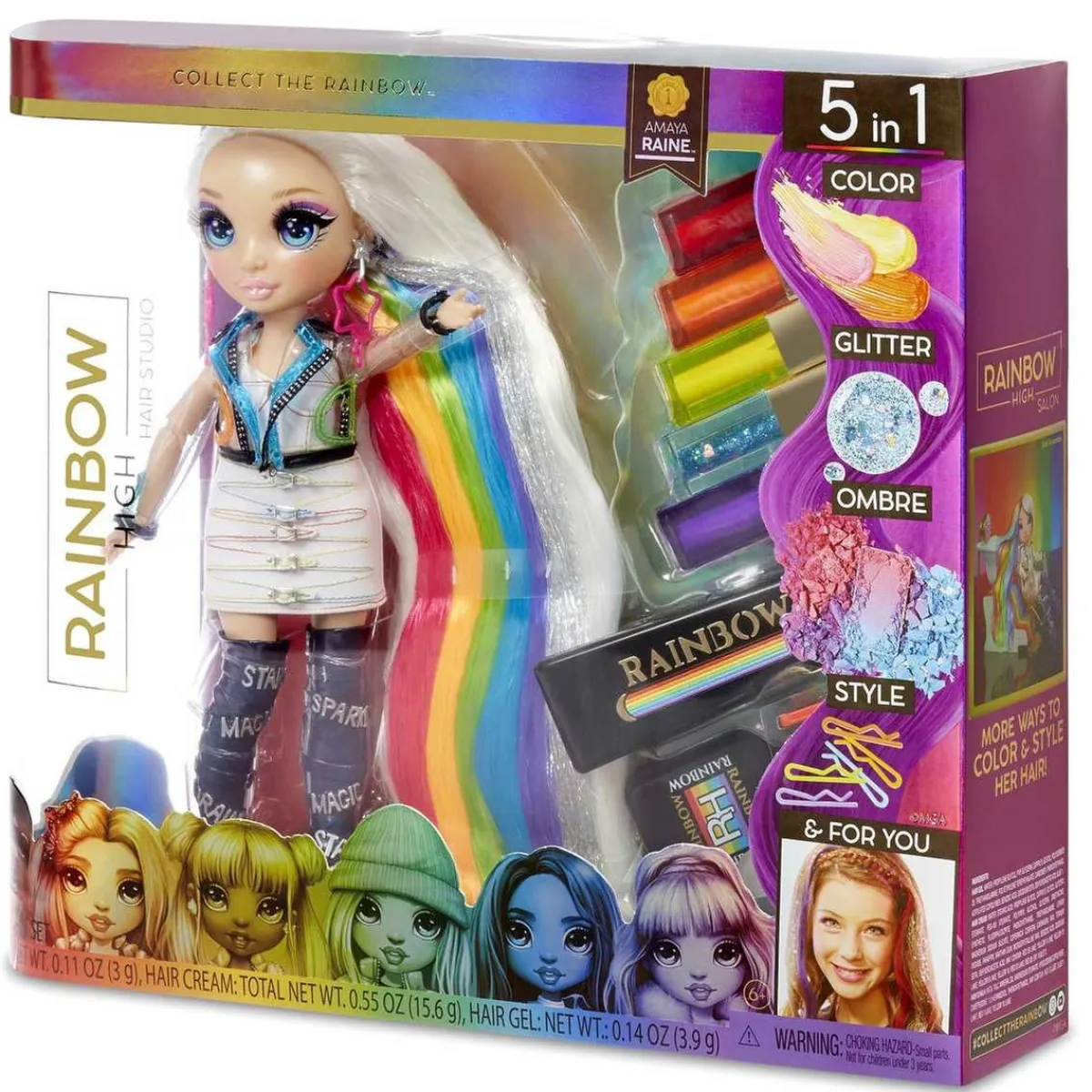 RAINBOW HIGH Coleccionables Y Mini Mundos*- Muñeca Hair Studio