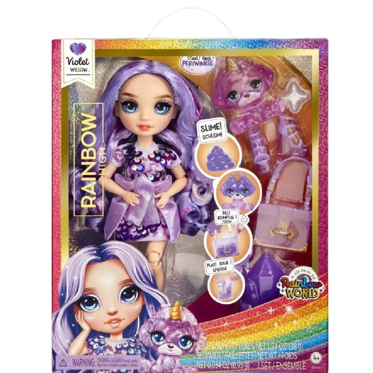 RAINBOW HIGH Muñecas*- Violet Willow - Muñeca Rainbow World