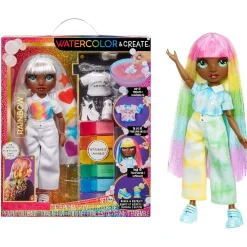 RAIMBOW HIGH Muñecas*Rainbow High - Watercolor & Create DIY - Muñeca ojos verdes
