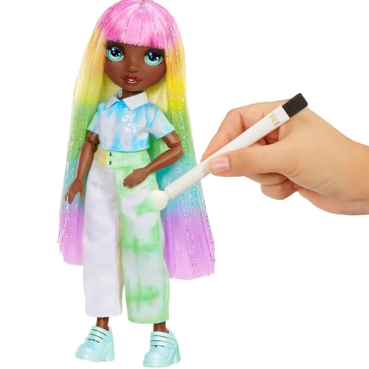 RAIMBOW HIGH Muñecas*Rainbow High - Watercolor & Create DIY - Muñeca ojos verdes