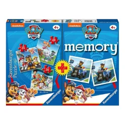RAVENSBURGER IBÉRICA Friki Zone|Juegos Y Puzzles*Ranvensburger-Patrulla Canina-Pack juego de memoria + 3 puzzles