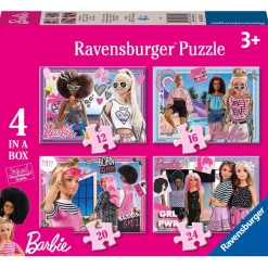 RAVENSBURGER Juegos Y Puzzles*- Barbie - Puzzle infantil 4 in a box