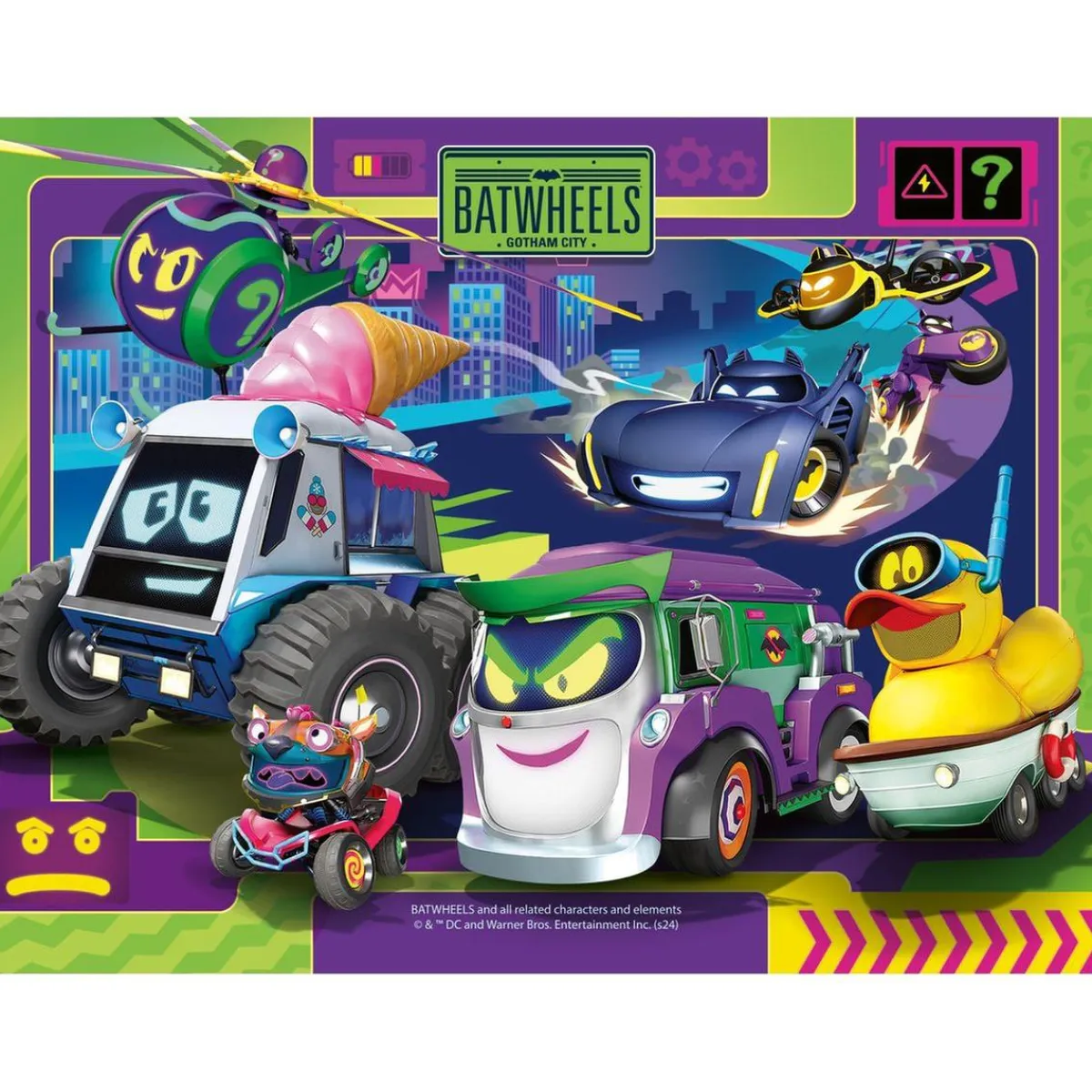 RAVENSBURGER Juegos Y Puzzles*- Batman - Batwheels Puzzle 4 in a Box
