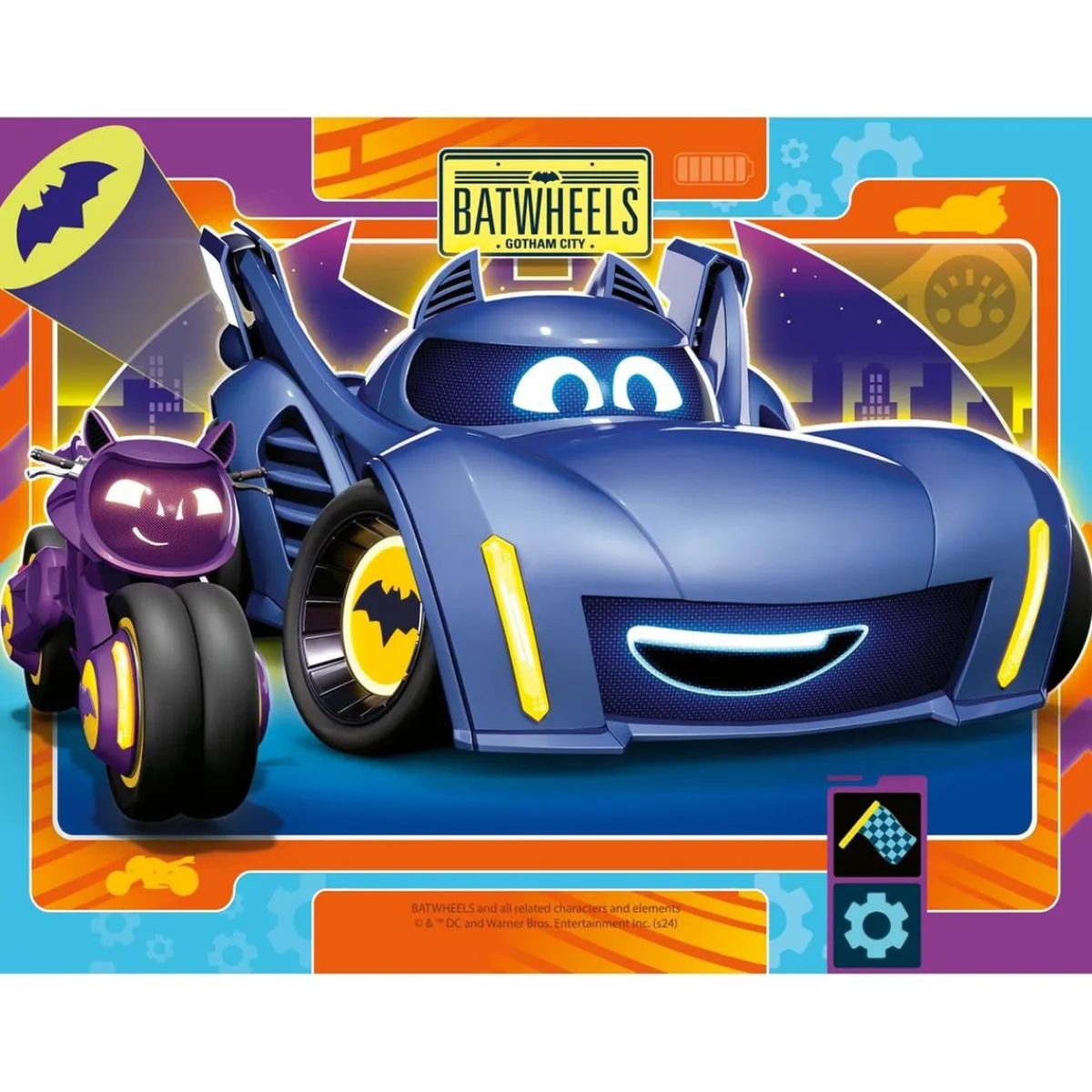 RAVENSBURGER Juegos Y Puzzles*- Batman - Batwheels Puzzle 4 in a Box