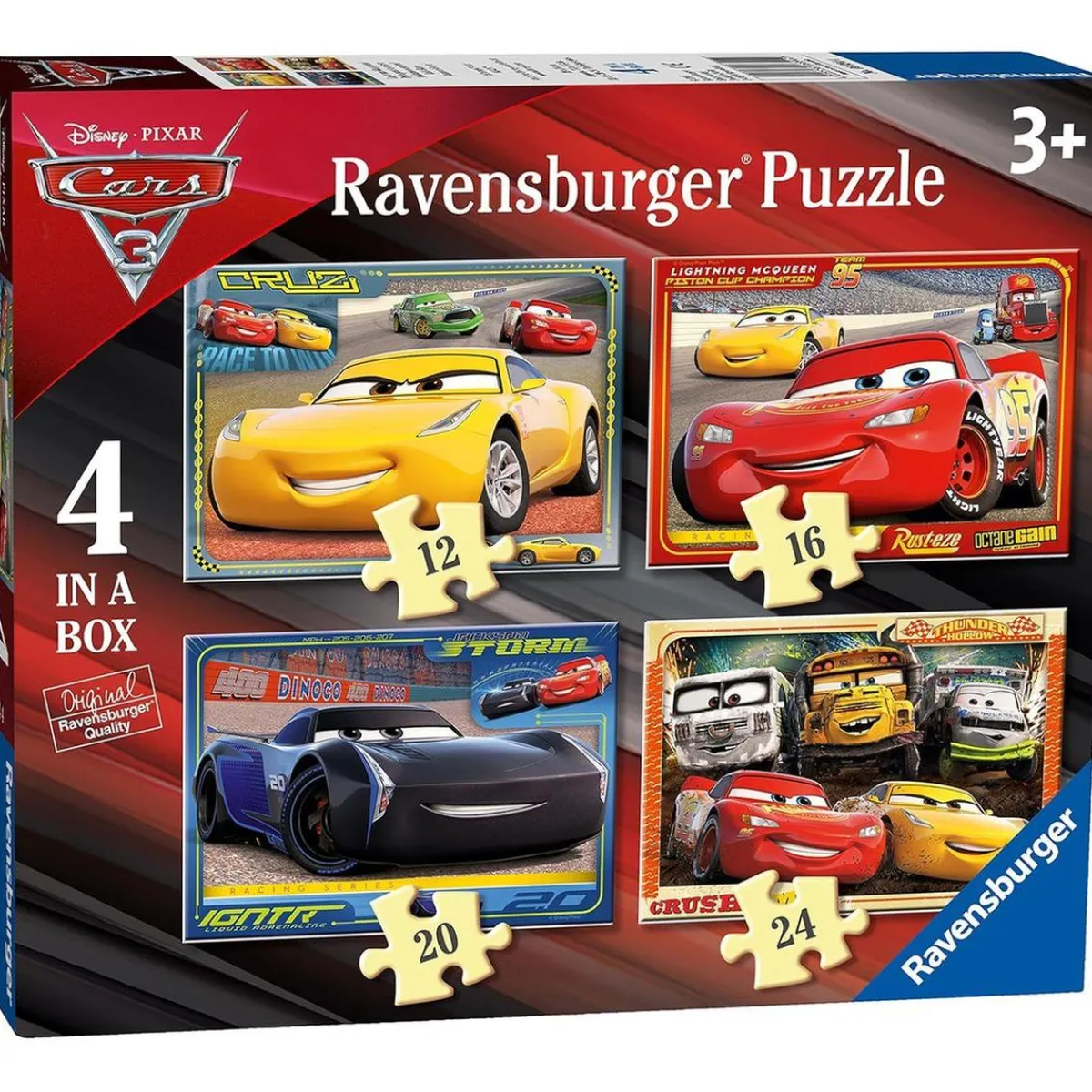 RAVENSBURGER Juegos Y Puzzles*- Cars - Puzzle 4 in a box