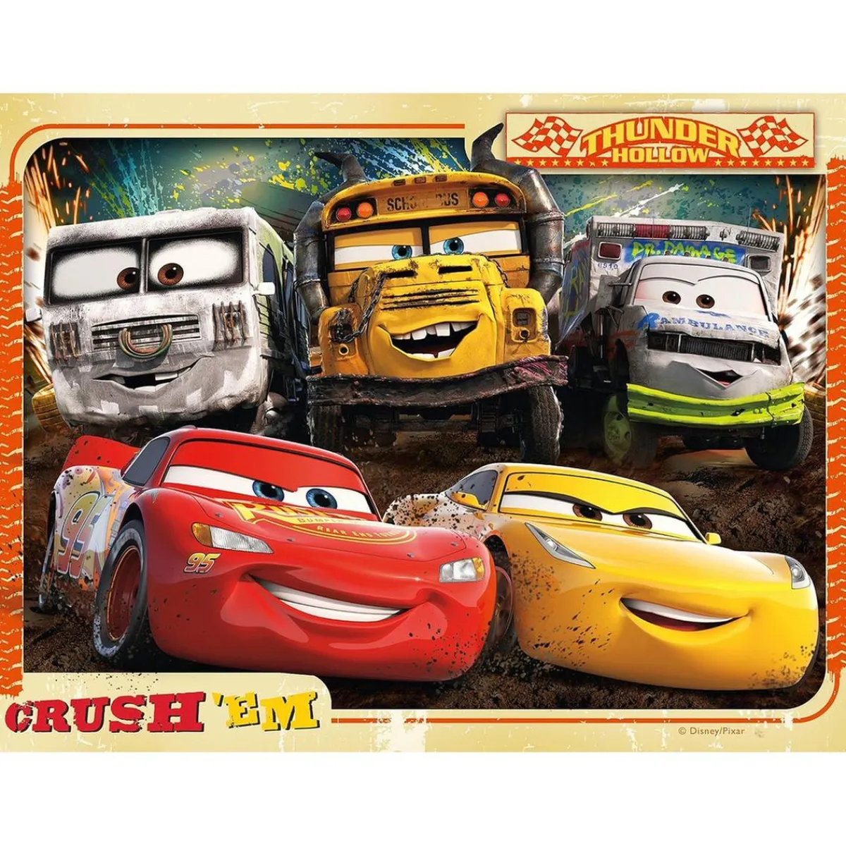 RAVENSBURGER Juegos Y Puzzles*- Cars - Puzzle 4 in a box