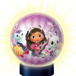DICKIE TOYS Juegos Y Puzzles*Ravensburger - 3D Puzzle Nightlamp Ball con Luces, 72 Piezas ㅤ