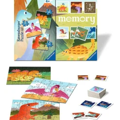 RAVENSBURGER IBÉRICA Friki Zone|Juegos Y Puzzles*Ravensburger - Dinosaurios Memory y Puzzle multipack, cartas y piezas variadas ㅤ
