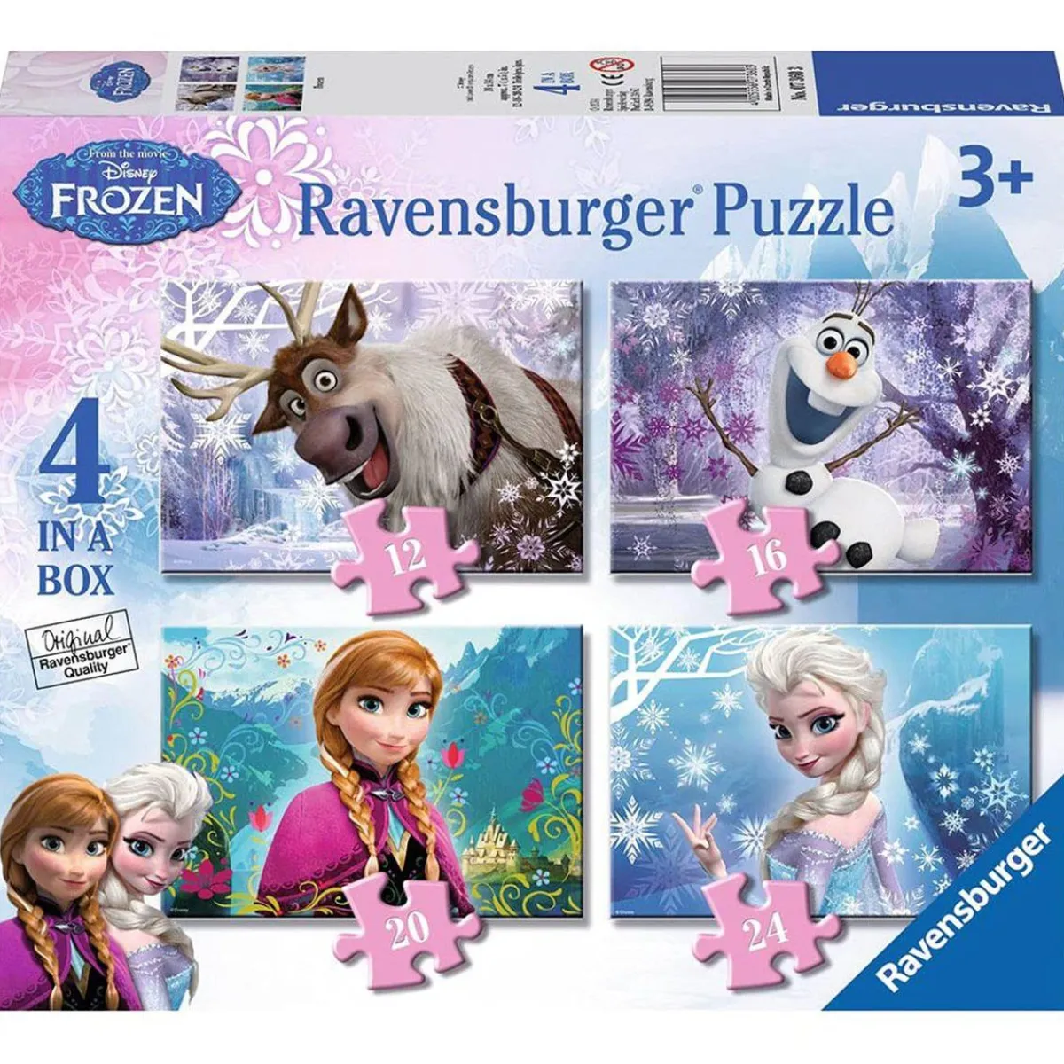 RAVENSBURGER Juegos Y Puzzles*- Frozen - Puzzle 4 in a box
