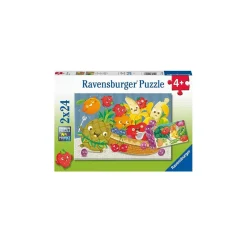RAVENSBURGER IBÉRICA Juegos Y Puzzles*Ravensburger - Frutas y verduras felices - Pack 2x24 piezas